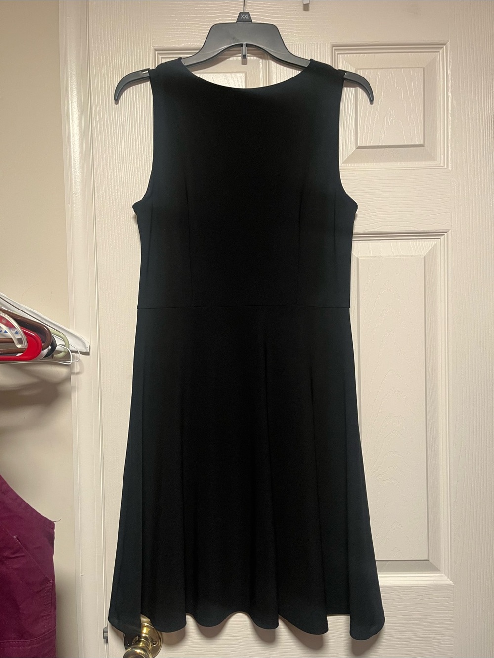 Boston Proper Black Sleeveless Midi Dress